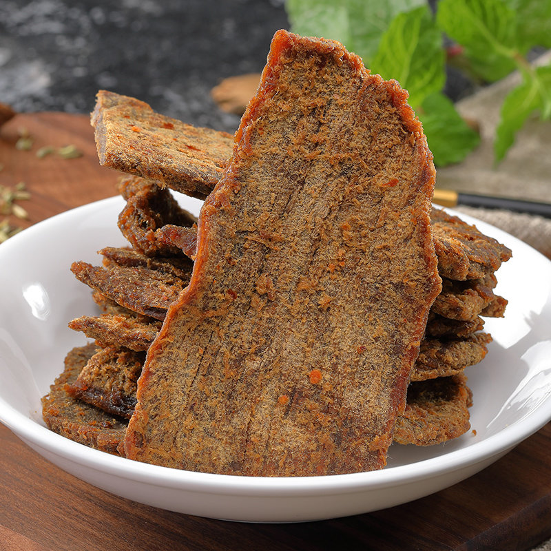 正光牛肉片100g烘烤肉干休闲零食五香香辣内蒙古风味手撕牛肉干牛肉片