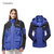 CaldiceKris(中国CK)男女三合一可拆卸两件套情侣防风保暖户外冲锋衣 CK-FSQH8798(蓝色 4XL)第2张高清大图