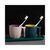儿童双层刷牙杯 简约男女家用漱口杯带手柄创意洗漱杯学生水杯(墨绿色 301-400ml)第3张高清大图