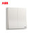 ABB开关插座面板轩致白色二三极五孔AF205插座面板套餐合集(二位单控)第5张高清大图