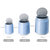 迷你易拉罐垃圾桶创意时尚家用有盖按压式卫生间客厅厨房桌面(蓝色大号【13升】)第4张高清大图