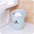 垃圾桶 塑料客厅无盖卫生间垃圾桶厨房欧式家用卧室垃圾筒lq0600(粉色 小号)第3张高清大图