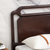 吉木多 新中式全实木双人床床1.8米1.5米现代中式卧室禅意家具(1.5*2米黑檀色 床+床垫+床头柜*2)第4张高清大图