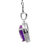 梦克拉 S925银紫水晶爱心心形吊坠 此心(白色（请修改） 女款)第2张高清大图