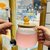日式锤目纹水杯玻璃杯茶杯果汁杯牛奶家用玻璃带盖带勺子早餐杯子(锤纹把杯)第2张高清大图