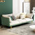 TIMI免洗防污科技布乳胶沙发轻奢三人四人直排组合客厅沙发(复古绿色 四人位2.6米)第3张高清大图