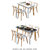 匠林家私北欧实木餐桌椅组合家用长方形饭桌现代简约小户型餐桌子(黑色 1.4米一桌四椅)第2张高清大图