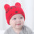 牛奶朋友宝宝胎帽秋冬毛线帽新生儿套头帽皇冠婴儿毛线帽手工编织(粉色（CAT） 均码0-12个月（45-48CM）)第4张高清大图