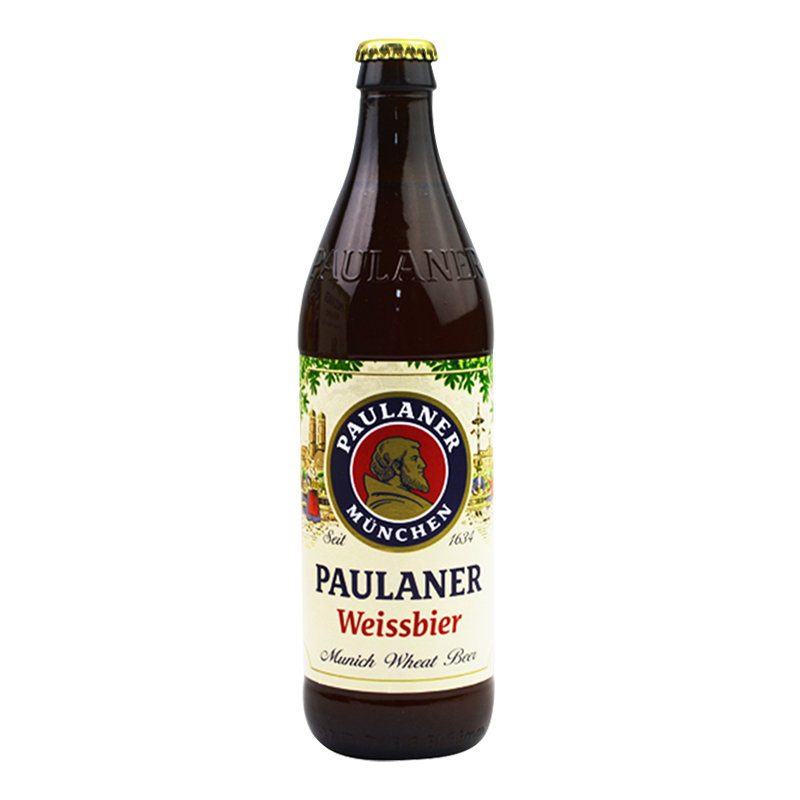 德国进口paulaner柏龙保拉纳酵母型小麦白啤酒500ml20瓶整箱柏龙白啤