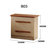 御品工匠 北欧现代 全实木床头柜 卧室家具 储物柜（不单售）(B03)第5张高清大图