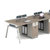 卡里鳄KLE—EWQ257屏风位组合办公桌每位尺寸规格1200*600*750mm第2张高清大图