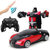 超大感应变形遥控汽车金刚机器人充电动无线遥控车儿童玩具车男孩(金色 一个机身两个电池)第3张高清大图