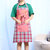 可爱公主韩版女围裙袖套厨房纯棉厨师工作服围腰防污防油做饭成人(绿色 亲爱的/红)第3张高清大图