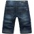 莱斯玛特LESMART 男装牛仔裤 水洗磨白牛仔短裤 LW1335(深蓝色 33)第2张高清大图