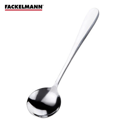 德国法克曼亮光不锈钢圆勺长柄勺子儿童餐具 饭勺小勺子大号5106881(默认 默认)