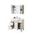 TOTO浴室柜 浴室镜柜组合套装 LDKW903K/W 配LMAW903落地式(白色 柜子+龙头+浴室镜)第5张高清大图
