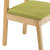 一米色彩 实木复古餐椅简约酒店椅成人靠背书桌椅休闲家用咖啡椅(草绿色 实木框架)第2张高清大图