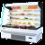 星星（XINGX）IVMC-1.5-1002 1.5/2.0米 风幕柜水果酸奶保鲜柜商用超市风冷麻辣烫展示柜果蔬立式冰柜(白色1.5米)第3张高清大图