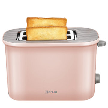 东菱 Donlim 面包机多士炉烤面包片机2片吐司机家用早餐机三明治机DL-8155(粉色 热销)