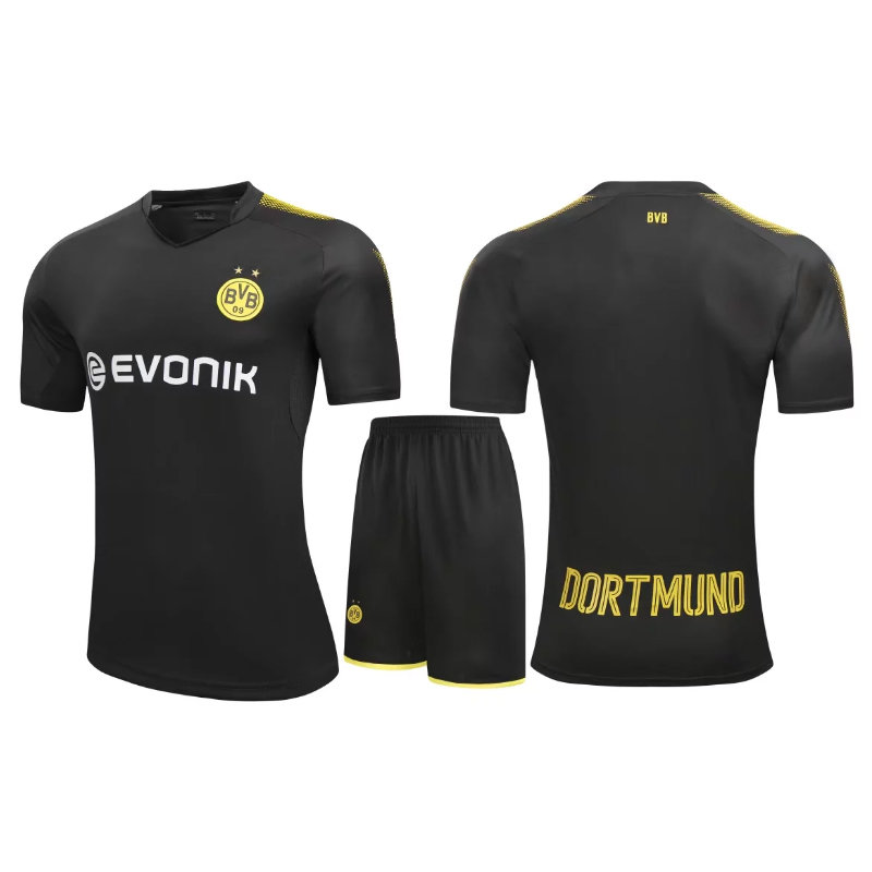 并力运动套装17-18新款俱乐部球衣多特足球服