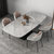新飓轻奢岩板餐桌椅组合家用小户型长方形客厅吃饭桌子现代简约饭台公寓饭桌(1.6米岩板餐桌 默认)第4张高清大图