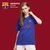 巴塞罗那官方商品丨巴萨周边 男女通用 插肩袖球衣梅西球迷T恤衫(蓝色 3XL)第3张高清大图