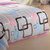 洁帛 全棉斜纹印花四件套 枕套床单双人被套被罩 适用于1.5m和1.8m床 床上用品（简约条纹）(格调心情 颜色)第5张高清大图