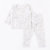 Petitkami2021秋冬婴童海洋印花信封领长袖长裤分体套装(90 灰色印花)第3张高清大图
