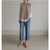 MISS LISA背心针织女圆领外穿外套韩版复古坎肩无袖毛衣马甲331633(卡其色 XL)第3张高清大图