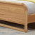 恒兴达 白橡木全实木床1.8米 日系北欧纯实木双人床1.5米 简约现代卧室家具(1.5*2米胡桃色 单床)第4张高清大图