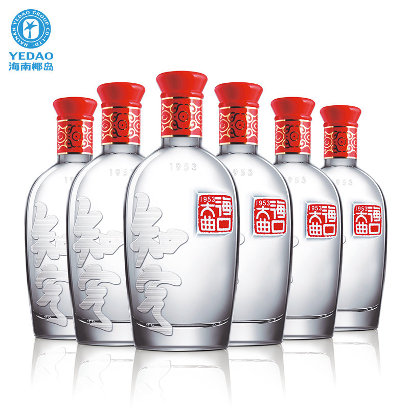 椰岛官方旗舰店 海口大曲知客白酒500ml*6瓶 52度浓香型白酒整箱(一支