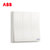 ABB开关插座面板轩致白色二三极五孔AF205插座面板套餐合集(三位单控（带LED灯）)第5张高清大图