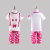 南极人 家居短袖女童套装 N124T80852(玫红 110cm)第3张高清大图