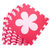 明德PE花朵拼图地垫儿童卧室爬行垫客厅泡沫拼接地板垫子(红粉花朵 30*1cm 10片)第3张高清大图