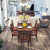 亚格林 美式 餐桌 长方形餐桌椅组合饭桌餐厅家具小桌子(胡桃色 餐桌)第4张高清大图