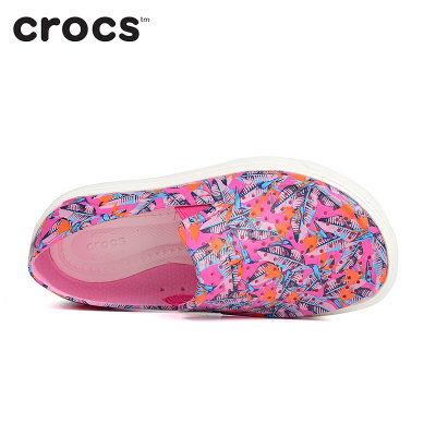 crocs卡洛驰 户外童鞋儿童缤纷洛卡 便鞋沙滩 洞洞凉鞋|204800(彩色蓝)