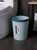 圆形塑料垃圾桶大容量时尚简约北欧风家用卫生间垃圾桶无盖纸篓(5886棕 默认版本)第7张高清大图