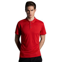男士短袖T恤夏装男装丅恤夏天上衣服运动速干体恤半袖立领POLO衫夏季 960(红色 XXXL)