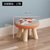 恒兴达 圆凳蘑菇凳创意可爱客厅小板凳子矮凳实木布艺换鞋脚凳家用小凳子(小凳子 默认)第5张高清大图