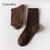 CaldiceKris（中国CK）CK-FSWZ003 袜子女堆堆袜日系秋冬款中筒袜(混色6双装/盒 均码)第5张高清大图
