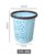 家用厨房卫生间厕所垃圾桶大号无盖客厅小拉圾筒简约现代(蓝色（两只装） 小号（颜色随机发一个）)第2张高清大图