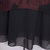 VEGININA 2017新款长袖烫金韩版显瘦修身拼接花边雪纺衫 9374(红色 L)第5张高清大图
