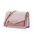 CLIIO KOUIR新款潮邮差包通勤翻盖信封包单肩斜挎包(粉色)第3张高清大图