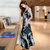 MISS LISA夏日度假风连衣裙女轻熟风法式吊带长裙B1247(黑色 S)第4张高清大图