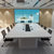 SH-04无纸化会议系统会议桌 会议屏显处理系统无纸化会议桌椅套装4000*2000*760mm(白)第4张高清大图