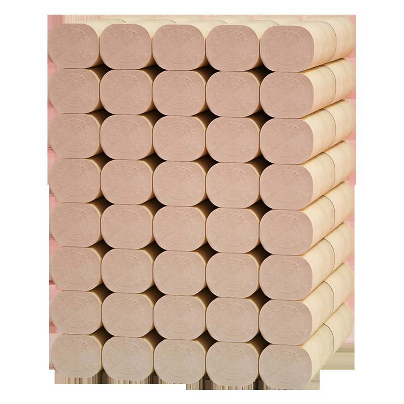 桔子姑娘婴儿本色卷纸3提60卷黑色自定义