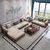 吉木多  新中式红橡木实木组合沙发科技皮布免洗客厅家具带转角贵妃小户型(默认 1+2+3+茶几)第3张高清大图