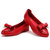 AICCO春夏季新舒适平底鞋妈妈鞋牛皮浅口单鞋女鞋子SHHA1631(红色 35)第4张高清大图