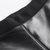 拉夏贝尔2017冬新款PU针织拼接修身显瘦外穿打底裤女10008805(黑色 L)第3张高清大图