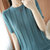 2021夏季新款纯棉短袖 圆领镂空针织衫 宽松薄款套头纯色T恤上衣(粉红色 XXL)第5张高清大图